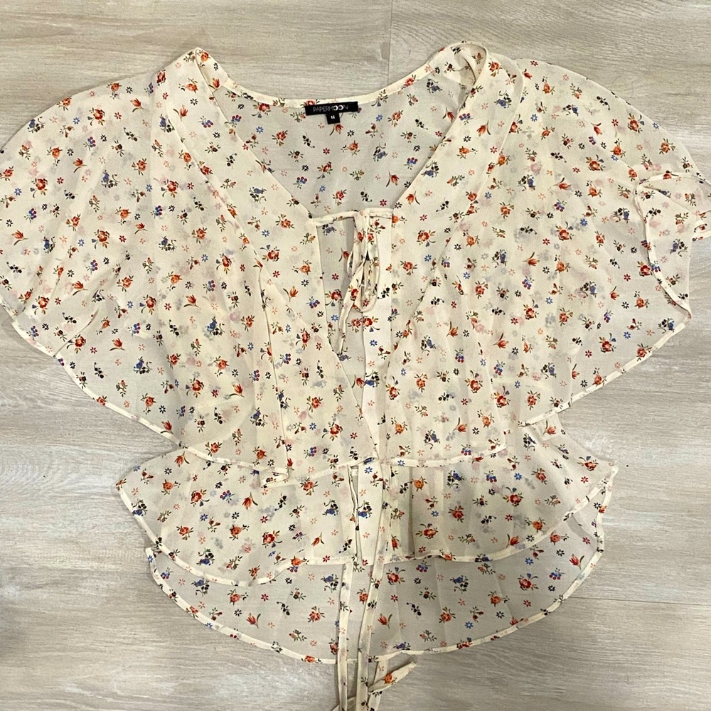 Paper moon floral blouse (medium)